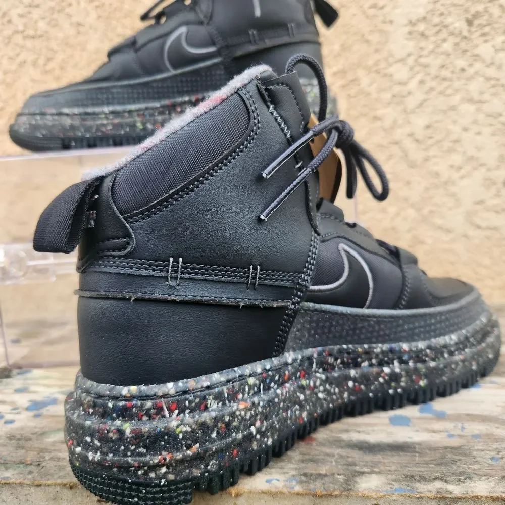 NIKE AIR FORCE 1 BOOT NN DARK SMOKE GREY-BLACK-SMOKE GREY [DD0747-001]